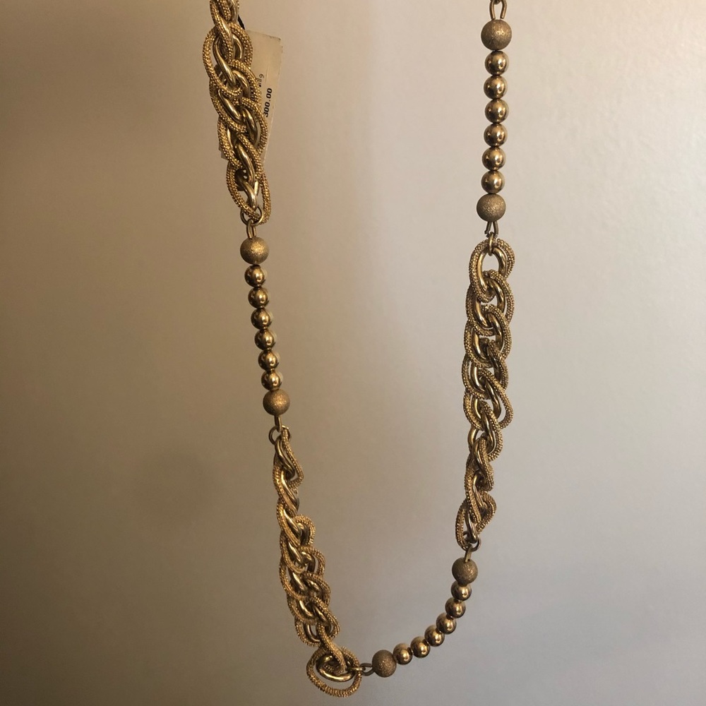 NEW D&G Dolce and Gabbana Gold Stainless Steel Chain Necklace, NWT